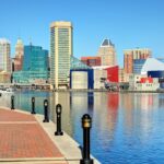 Baltimore city skyline during the day