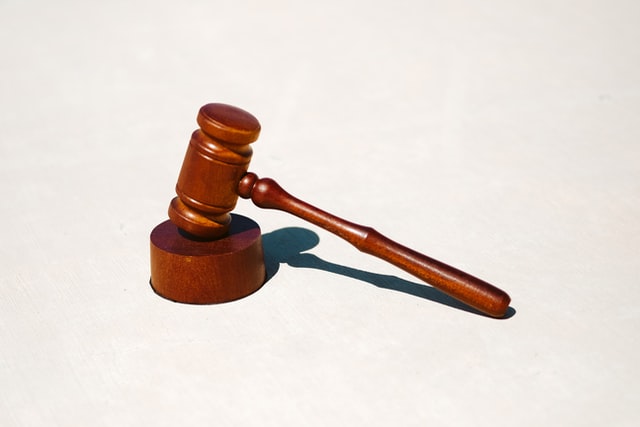 a dark wood judge's gavel