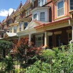 Colorful homes in Baltimore, MD