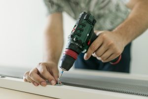 Close up of Man doing renovation work at home